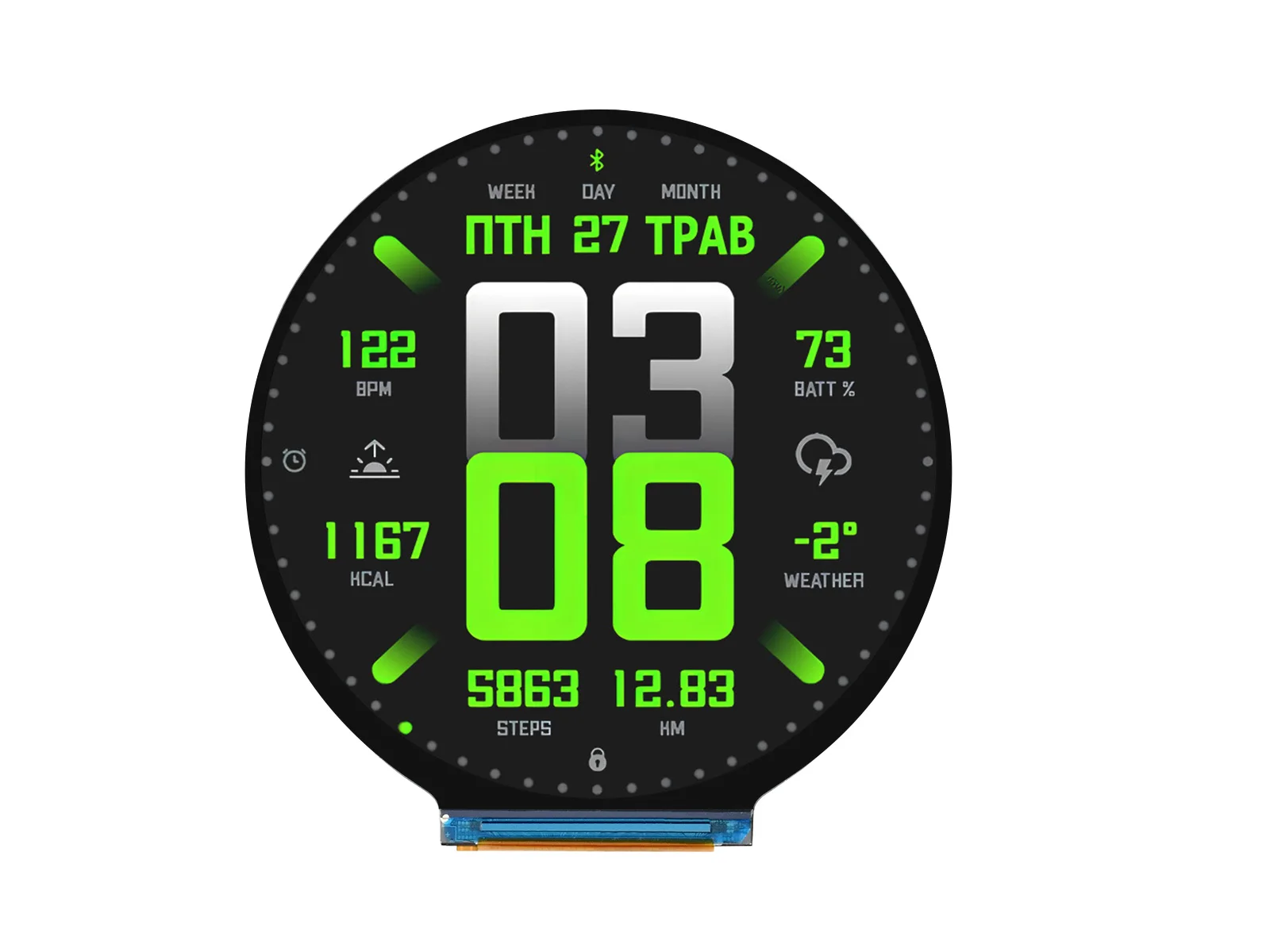 ESP32-S3 2.8inch Round Display Development Board, 480×480, 32-bit LX7 Dual-core Processor, Supports WiFi / Bluetooth
ESP32-S3 2.8inch Round Display Development Board, 480×480, 32-bit LX7 Dual-core Processor, Supports WiFi / Bluetooth