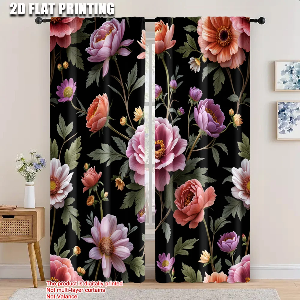 2pcs, 2D flat printing Curtains Roses daisies Versatile 100% Polyester,Without Electricity Holiday Decorations Suitable for Home
2pcs, 2D flat printing Curtains Roses daisies Versatile 100% Polyester,Without Electricity Holiday Decorations Suitable for Home