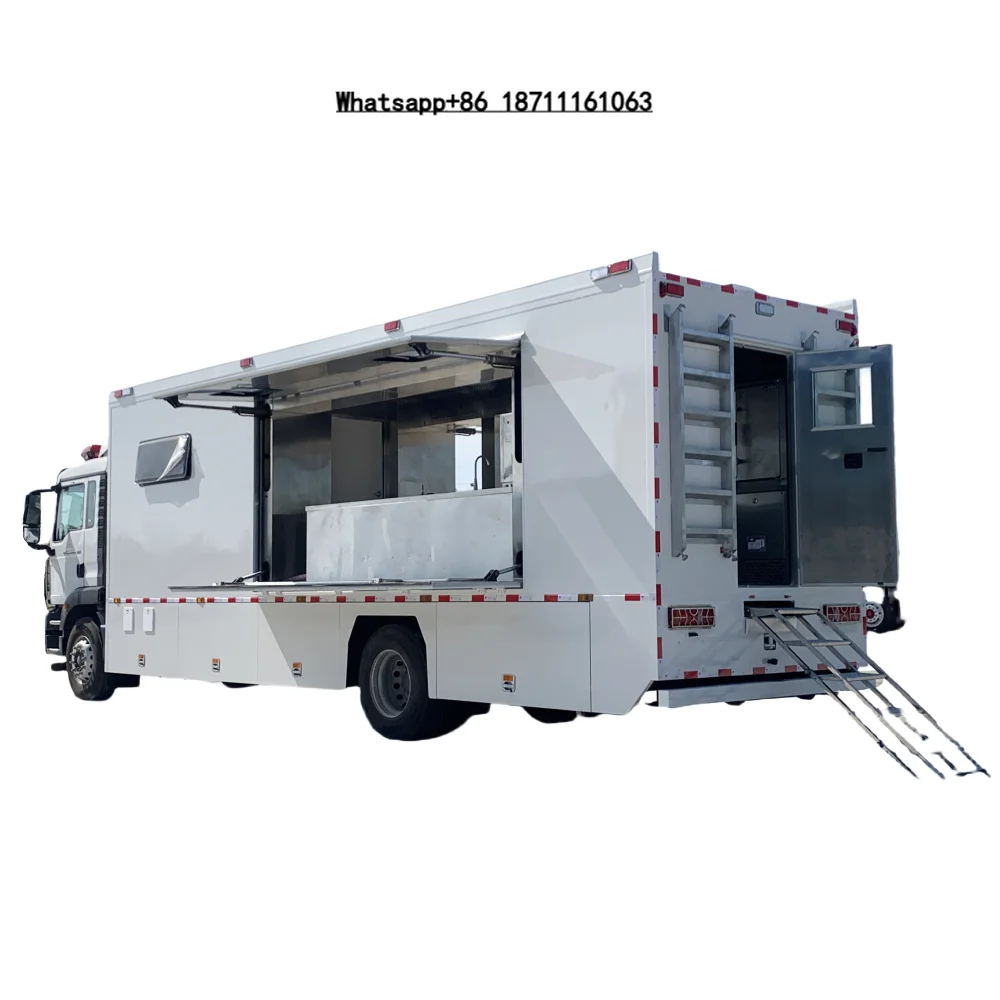 Factory Price HOWO 4*2 4x2 Cooking Kitchen Truck Road Camper LHD RHD Full-Size RV All-Season Camper
Factory Price HOWO 4*2 4x2 Cooking Kitchen Truck Road Camper LHD RHD Full-Size RV All-Season Camper