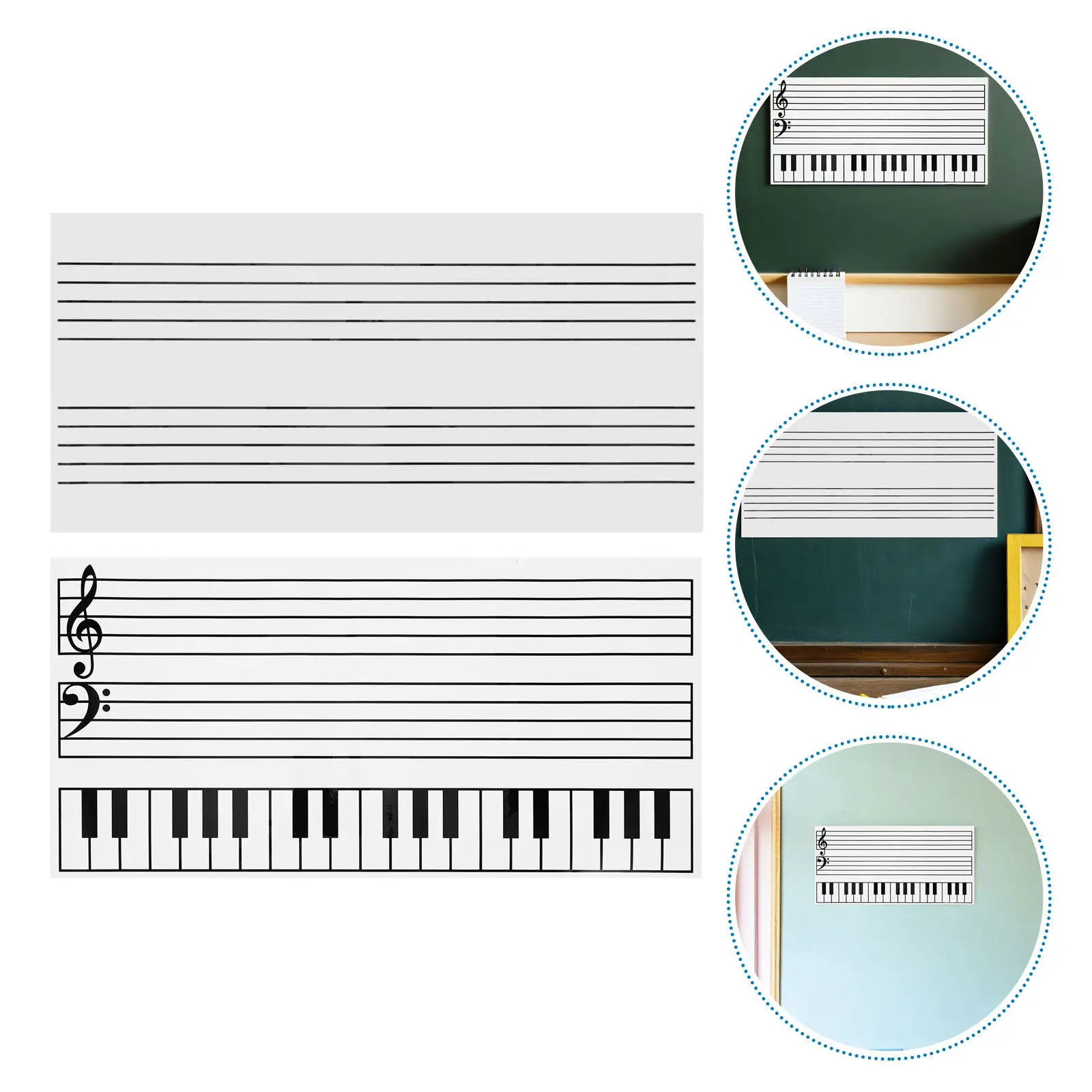 2pcs Keyboard Practice Dry Erase White Board Lapboard - Portable Music Whiteboard - Magnetic for Students Musicians
2pcs Keyboard Practice Dry Erase White Board Lapboard - Portable Music Whiteboard - Magnetic for Students Musicians