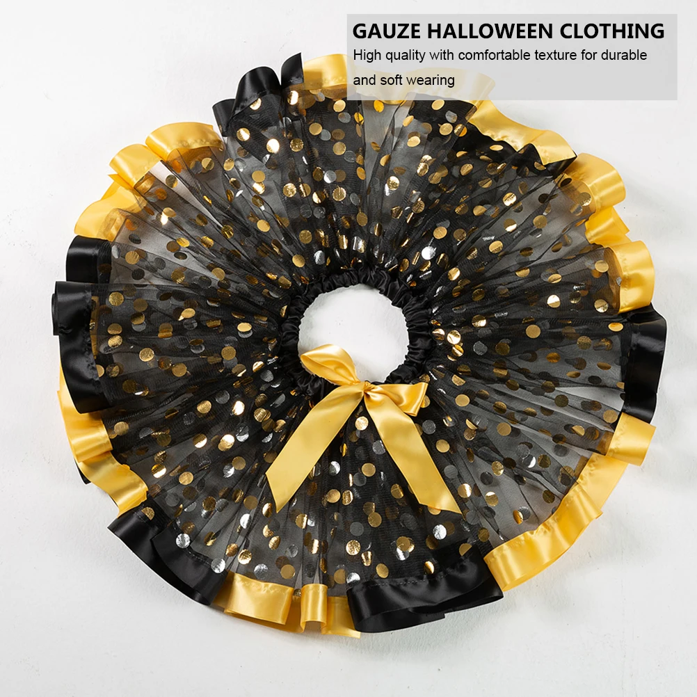 Halloween Gauze Skirt For Girls Tulle Costume Party Performance Short Skirt With Wings Golden Soft Unique Dress Kids Gift
Halloween Gauze Skirt For Girls Tulle Costume Party Performance Short Skirt With Wings Golden Soft Unique Dress Kids Gift
