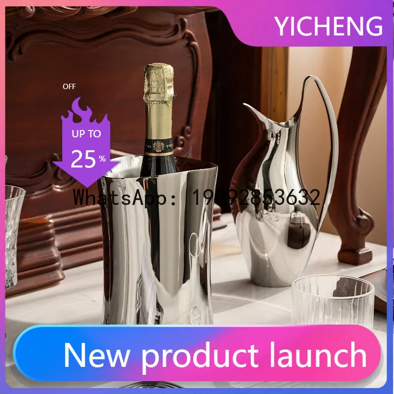 Stainless steel luxury ice bucket - perfect for home use, wine, champagne, and chilling beverages
Stainless steel luxury ice bucket - perfect for home use, wine, champagne, and chilling beverages