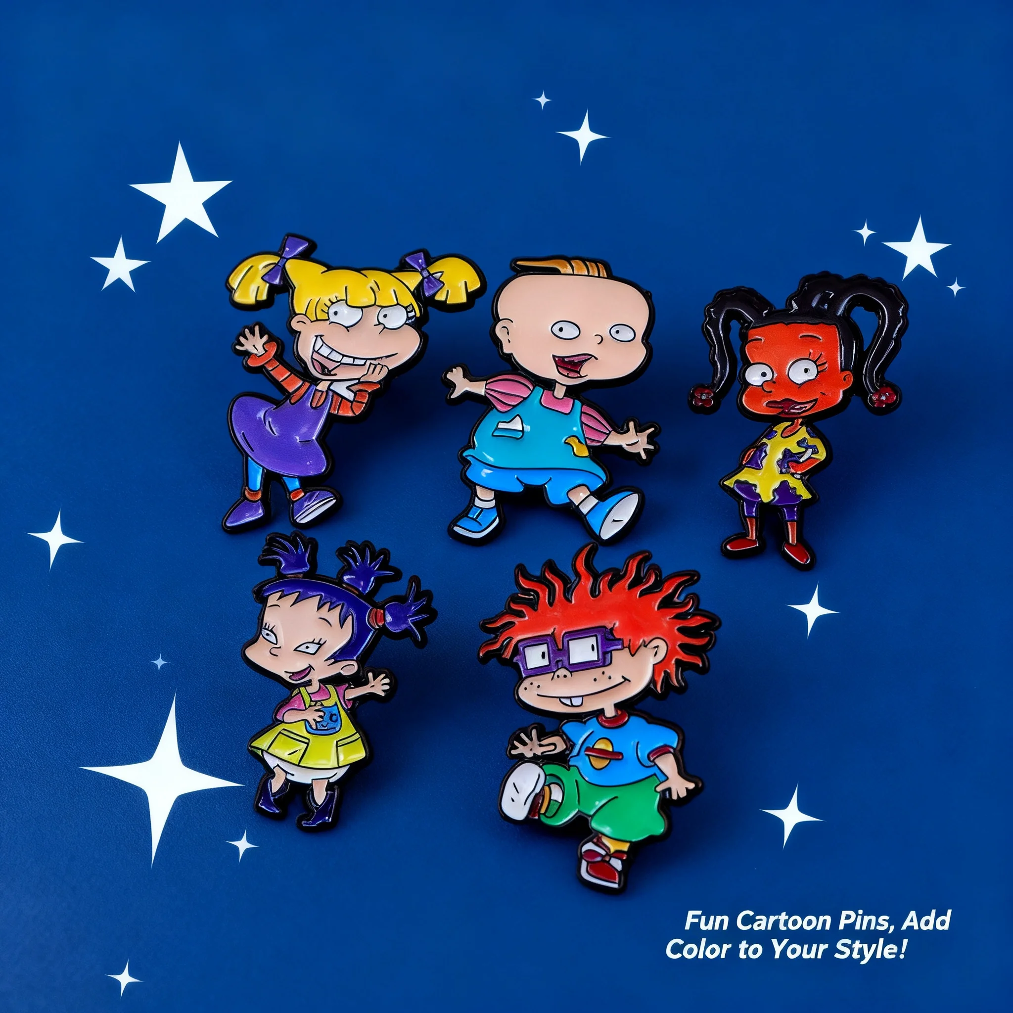 Rugrats brooch pin clothing backpack accessory decoration hot selling alloy badge cross-border
Rugrats brooch pin clothing backpack accessory decoration hot selling alloy badge cross-border