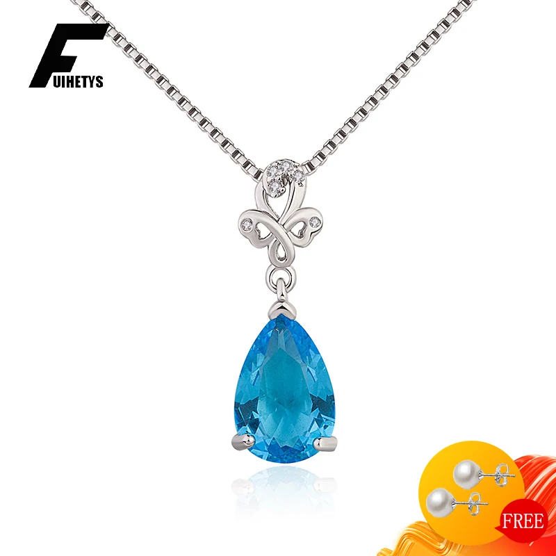 Trendy Necklace 925 Silver Jewelry Water Drop Shape Sapphire Gemstone Pendant Accessories for Women Wedding Promise Party Gifts
Trendy Necklace 925 Silver Jewelry Water Drop Shape Sapphire Gemstone Pendant Accessories for Women Wedding Promise Party Gifts