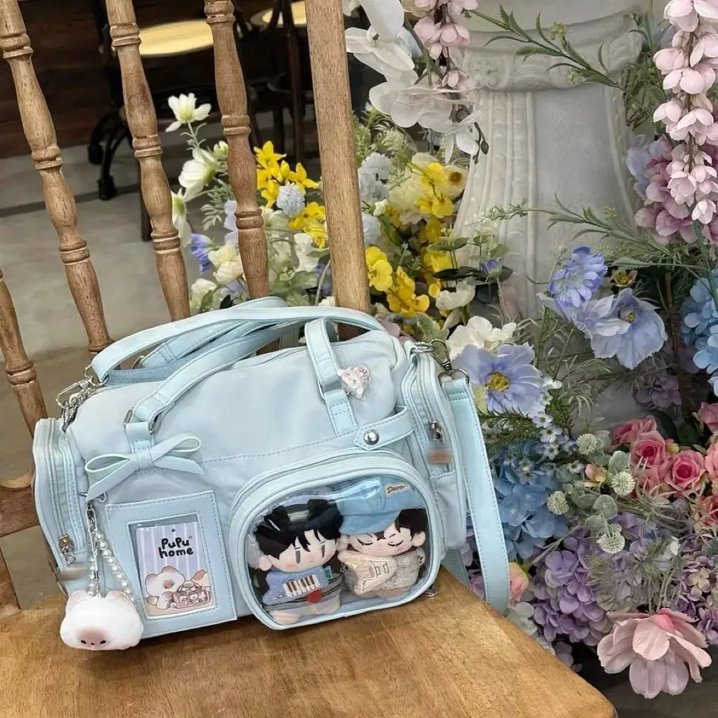 JIAERDI милая однотонная сумка-тоут с бантом, женская прозрачная сумка на плечо большой вместимости, женская сумка в стиле аниме на каждый день Boston Ita, 2025
JIAERDI милая однотонная сумка-тоут с бантом, женская прозрачная сумка на плечо большой вместимости, женская сумка в стиле аниме на каждый день Boston Ita, 2025