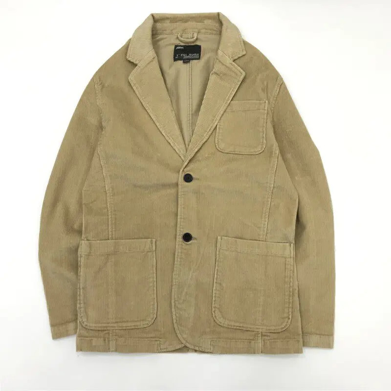 Men's Thick Corduroy Casual Jacket 100% Cotton Washed & Distressed Japanese Retro Vintage Style Simple Loose Fit Blazer
Men's Thick Corduroy Casual Jacket 100% Cotton Washed & Distressed Japanese Retro Vintage Style Simple Loose Fit Blazer