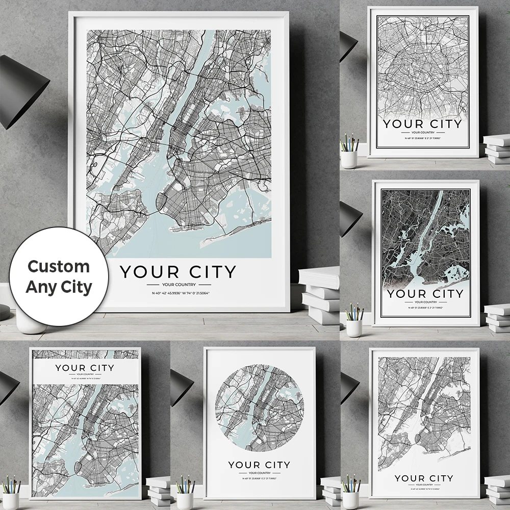 Personalized Custom Modern Black White City Map Gift Wall Art Canvas Poster Prints Paintings Picture For Living Room Home Decor
Personalized Custom Modern Black White City Map Gift Wall Art Canvas Poster Prints Paintings Picture For Living Room Home Decor