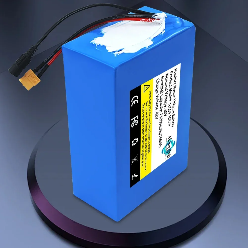 36V 21Ah 10S6P Lithium Battery Pack 42V 30A wtih BMS Protection For 1000W High Power Power Tools+2A Charger
36V 21Ah 10S6P Lithium Battery Pack 42V 30A wtih BMS Protection For 1000W High Power Power Tools+2A Charger