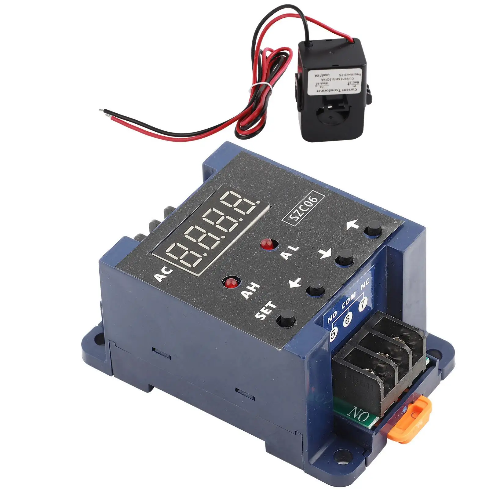 SZC06 Digital AC Ammeter 0.3-50A/0.3-200A Current Tester with Overload & Alarm Function
SZC06 Digital AC Ammeter 0.3-50A/0.3-200A Current Tester with Overload & Alarm Function