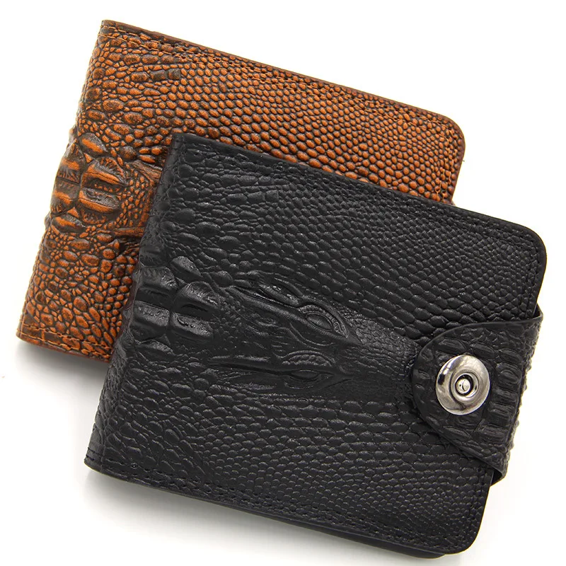 Crocodile Pattern Men Wallet Genuine Leather Short Purse Male CardHolder Business Card Cover Pocket Money Dollar Clip Coin Pouch
Crocodile Pattern Men Wallet Genuine Leather Short Purse Male CardHolder Business Card Cover Pocket Money Dollar Clip Coin Pouch