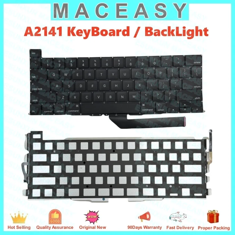 A2141 Loptop replacement keyboard Backlight use for macbook Pro 16inch inside keyboard US UK 2019-2020Year
A2141 Loptop replacement keyboard Backlight use for macbook Pro 16inch inside keyboard US UK 2019-2020Year