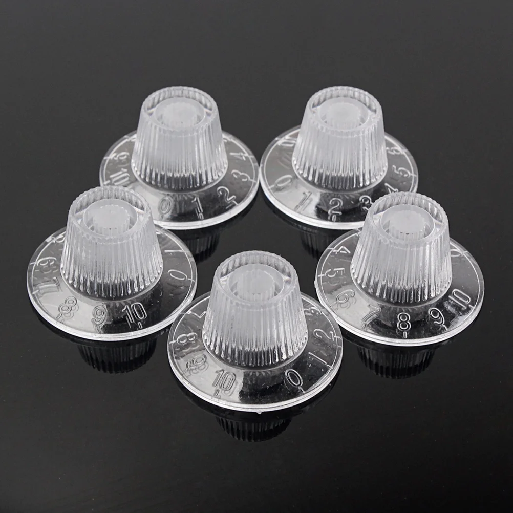 5Pcs Transparent Guitar Volume Tone Control Knobs Premium Plastic Replacement for Electric Bass Guitar Amplifier Parts
5Pcs Transparent Guitar Volume Tone Control Knobs Premium Plastic Replacement for Electric Bass Guitar Amplifier Parts