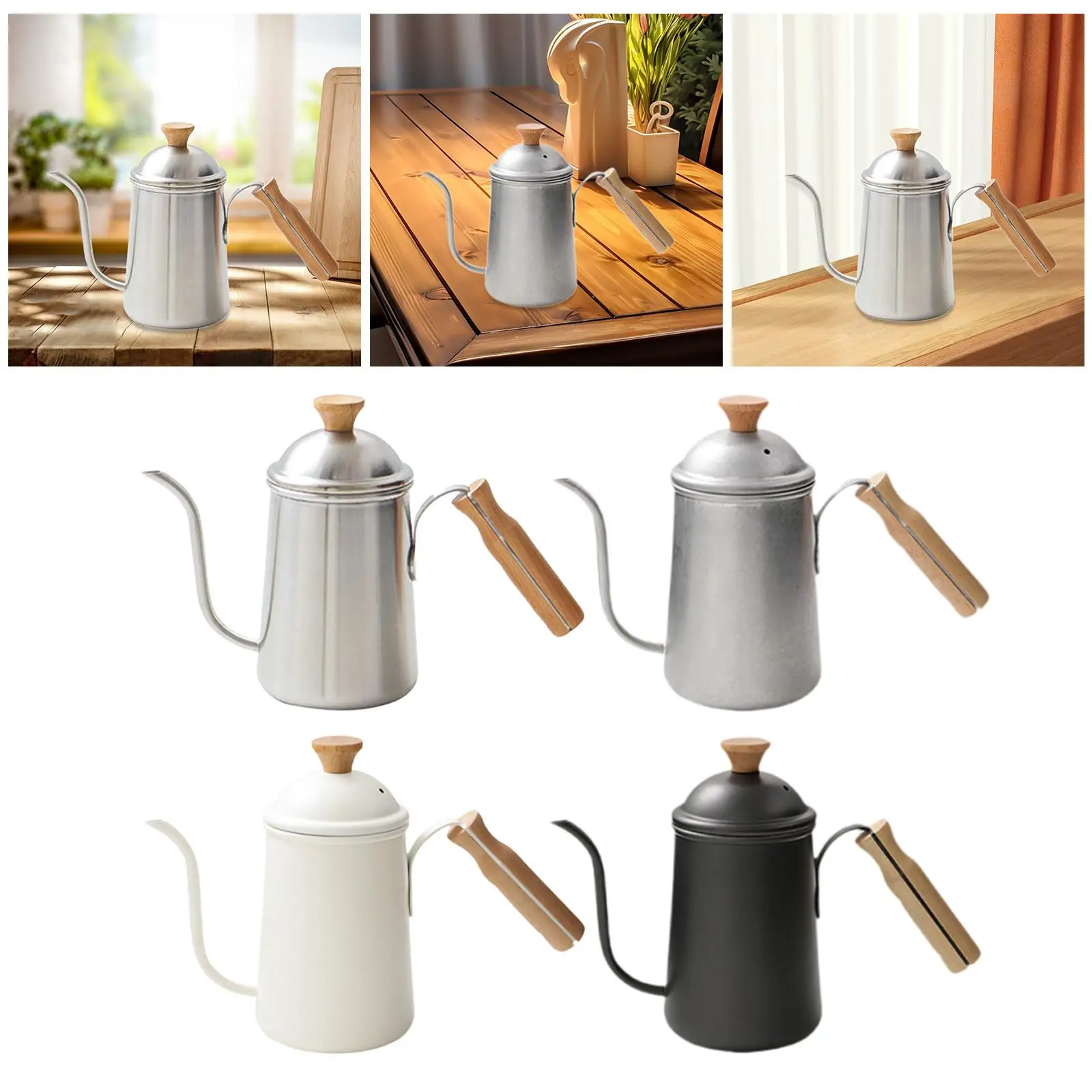 Hand Brewing Coffee Kettle Professional Wooden Handle Portable Practical Stainless Steel for Picnic Camping Kitchen Home Outdoor
Hand Brewing Coffee Kettle Professional Wooden Handle Portable Practical Stainless Steel for Picnic Camping Kitchen Home Outdoor