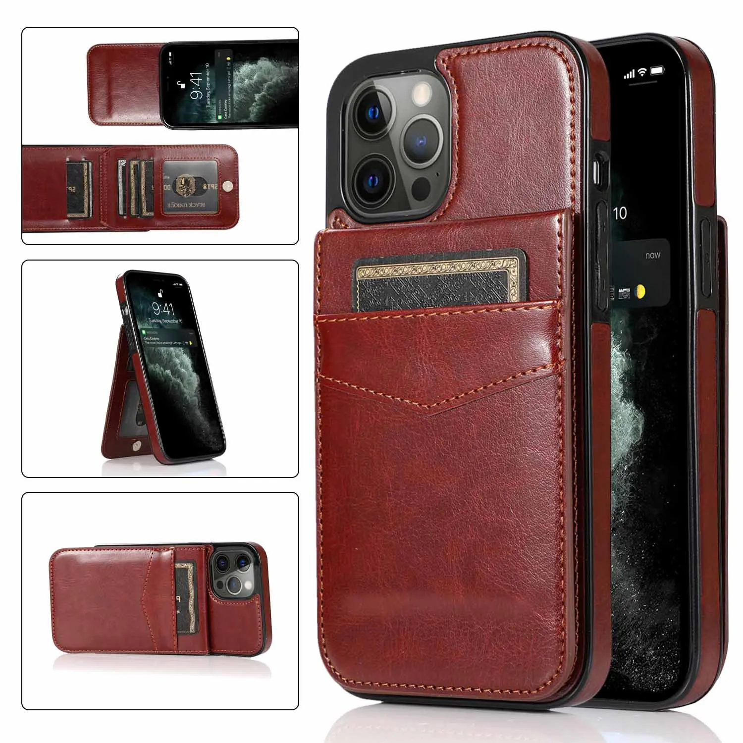 Luxury Leather Wallet Case For iPhone 15 14 13 Pro Max Plue Card Holder Stand Phone Bags Durable Shock proof Cover
Luxury Leather Wallet Case For iPhone 15 14 13 Pro Max Plue Card Holder Stand Phone Bags Durable Shock proof Cover