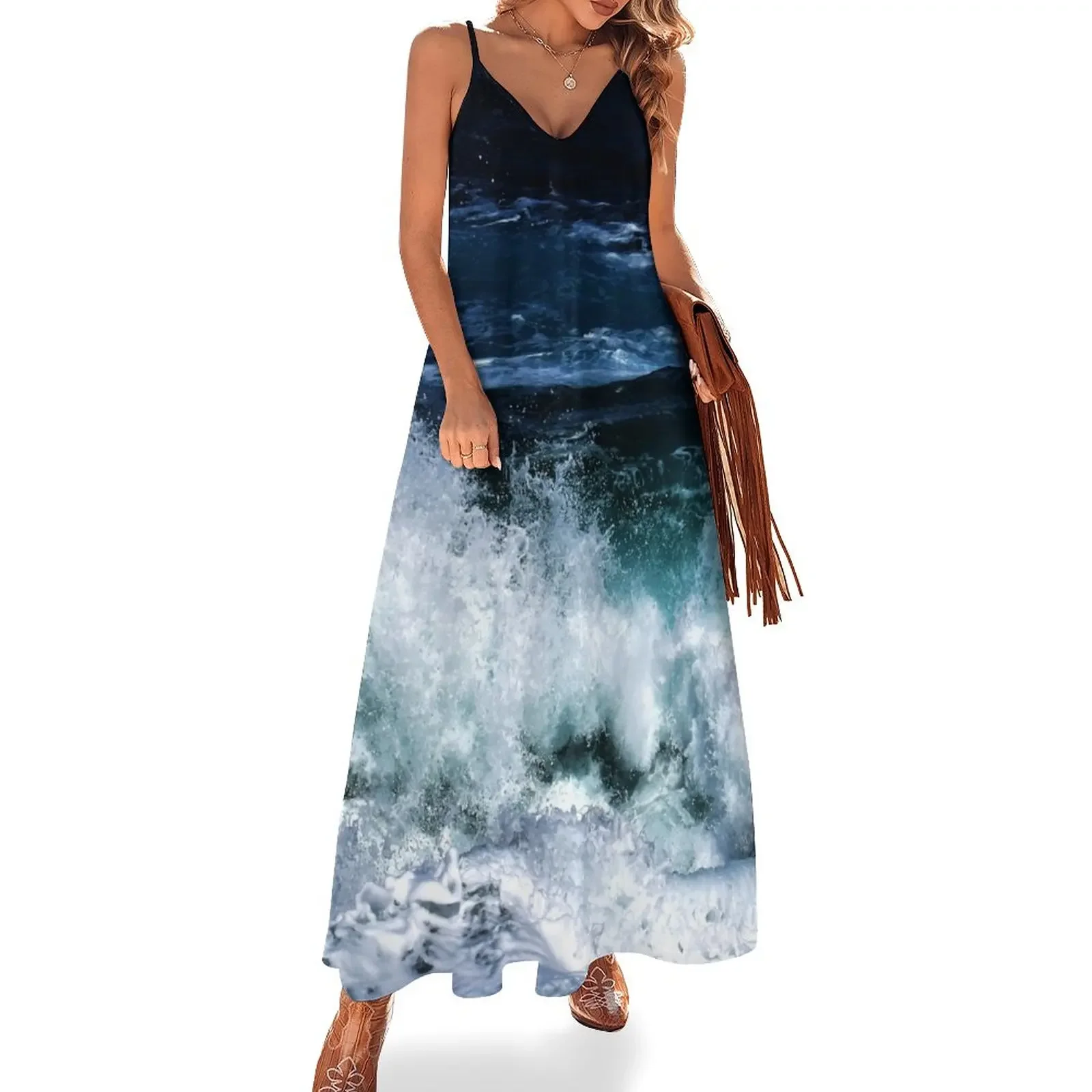 Dark Blue Ocean Waves Sleeveless Dress african dresses for woman women dress evening dress ladies
Dark Blue Ocean Waves Sleeveless Dress african dresses for woman women dress evening dress ladies