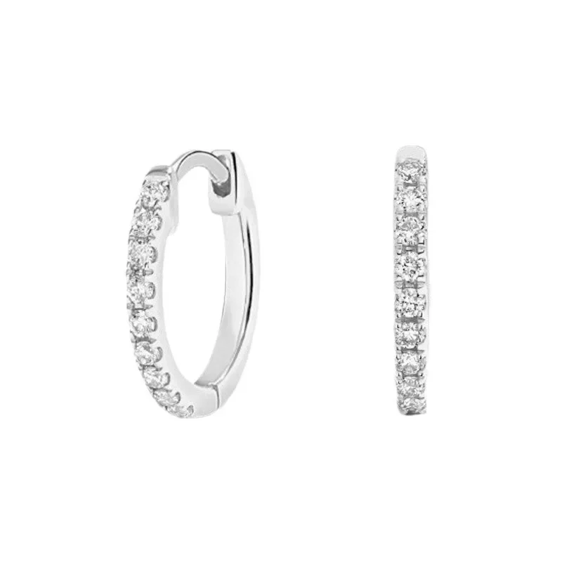 Real D Color VVS1 Moissanite Hoop Earrings For Women Top Quality 100% 925 Sterling Silver Sparkling Wedding Jewelry
Real D Color VVS1 Moissanite Hoop Earrings For Women Top Quality 100% 925 Sterling Silver Sparkling Wedding Jewelry