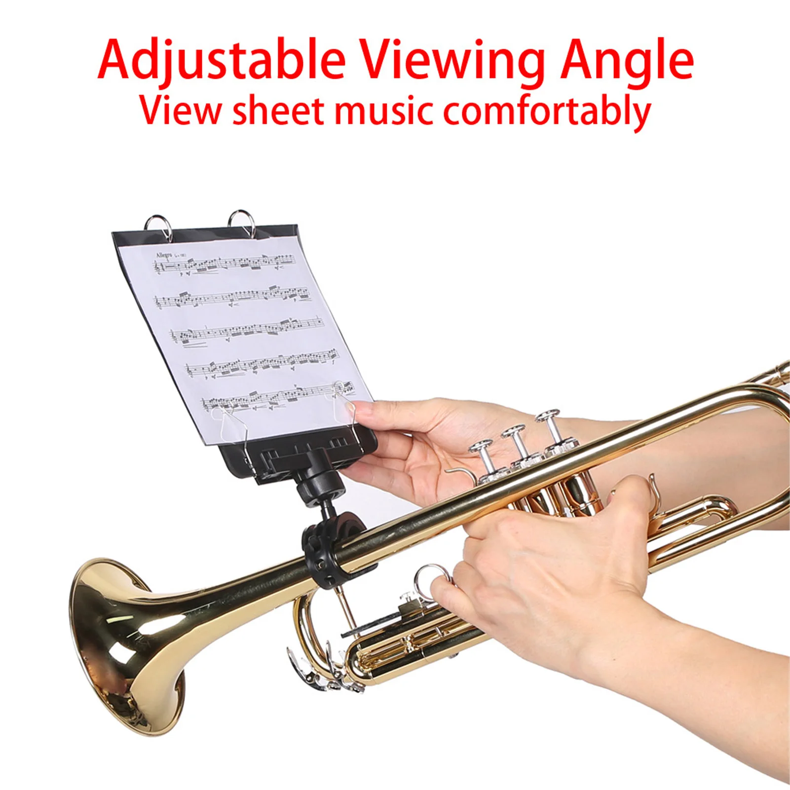 Труба, марширующая лира, держатель для нот с вращением на 360 градусов и быстросъемным дизайном, металлические зажимы, портативный нот для нот
Труба, марширующая лира, держатель для нот с вращением на 360 градусов и быстросъемным дизайном, металлические зажимы, портативный нот для нот