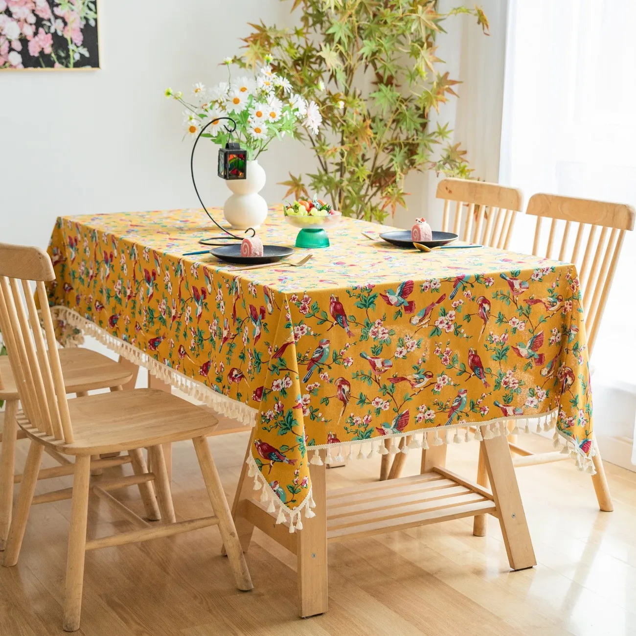 Yellow Birthday Tablecloth Ethnic Style Homestay Tablecloth Cotton and Linen Coffee Table TV Cabinet Cover Home Room Decoration
Yellow Birthday Tablecloth Ethnic Style Homestay Tablecloth Cotton and Linen Coffee Table TV Cabinet Cover Home Room Decoration