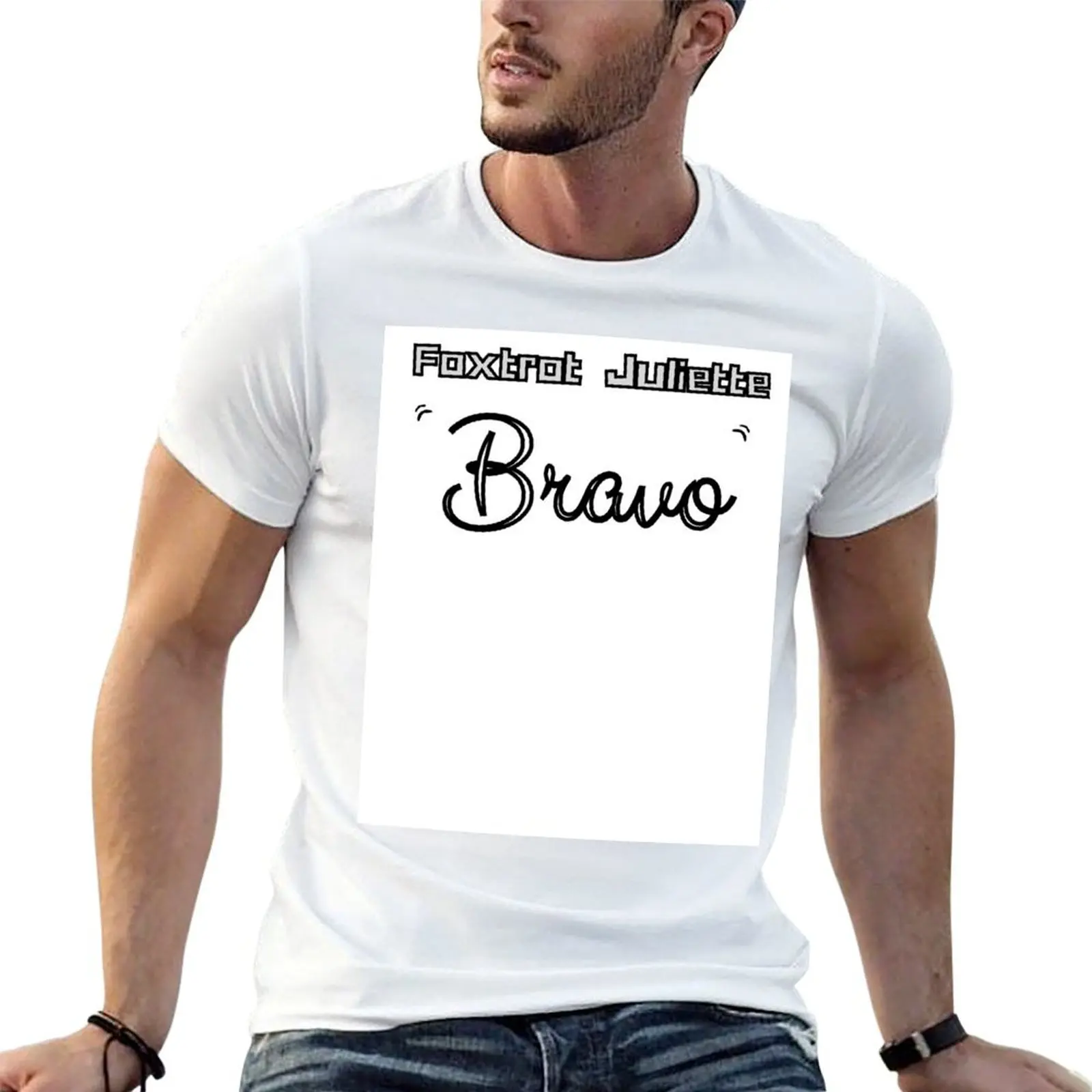 Foxtrot Juliette Bravo T-Shirt man graphic t shirt man t shirt graphic t shirts cotton 100% T-shirt
Foxtrot Juliette Bravo T-Shirt man graphic t shirt man t shirt graphic t shirts cotton 100% T-shirt