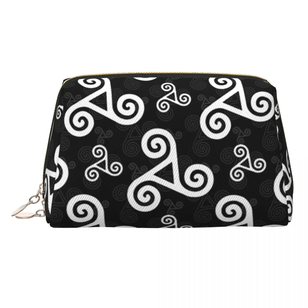 White Breton Triskels On Black Breizh Bretagne Brittany Women Cosmetic Bags Travel Makeup Organizer Pouch Toiletry Storage Dopp
White Breton Triskels On Black Breizh Bretagne Brittany Women Cosmetic Bags Travel Makeup Organizer Pouch Toiletry Storage Dopp