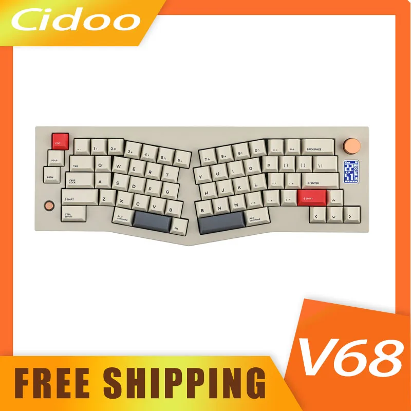 Клавиатура Cidoo V68, механическая клавиатура Alice Via, прокладка, ПК, индивидуальная Настройка, беспроводные клавиатуры с тремя режимами для офисного компьютера
Клавиатура Cidoo V68, механическая клавиатура Alice Via, прокладка, ПК, индивидуальная Настройка, беспроводные клавиатуры с тремя режимами для офисного компьютера