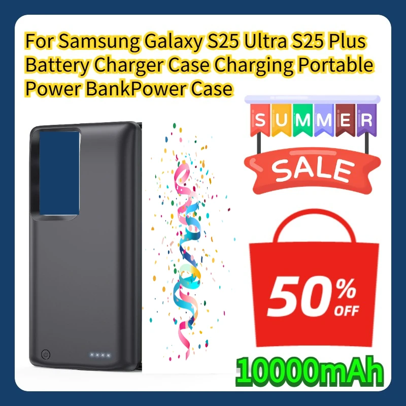 For Samsung Galaxy S25 Ultra S25 Plus Battery Charger Case Charging Portable Power BankPower Case 10000mAh
For Samsung Galaxy S25 Ultra S25 Plus Battery Charger Case Charging Portable Power BankPower Case 10000mAh