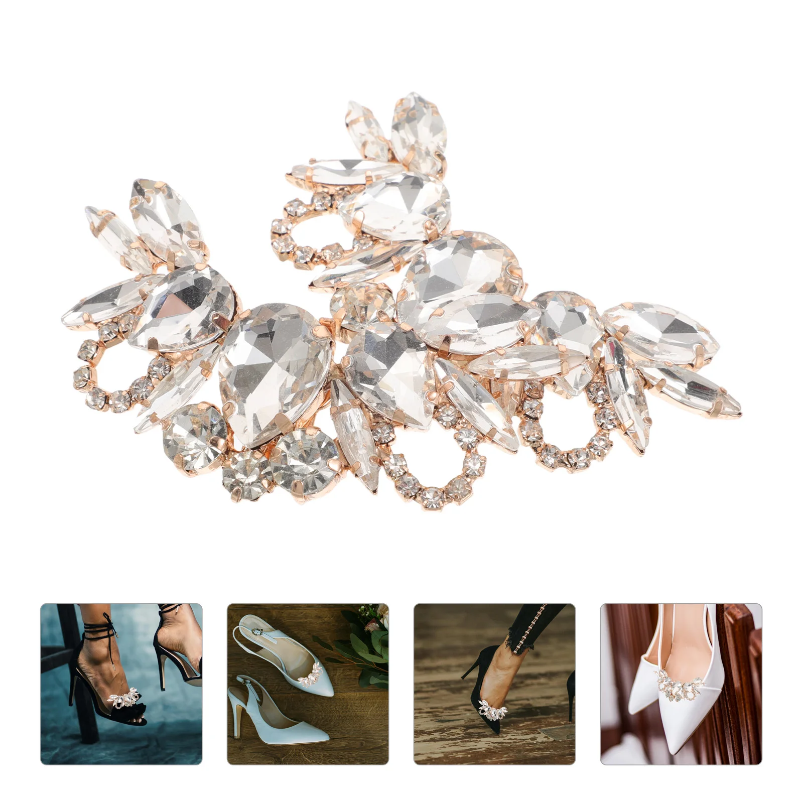 2 Pcs High Heels Buckles Clips Shoe Decorative Charms French Rhinestone Wedding Removable
2 Pcs High Heels Buckles Clips Shoe Decorative Charms French Rhinestone Wedding Removable