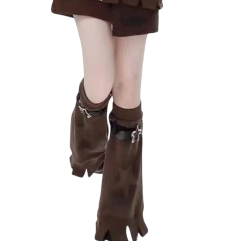 Harajuku Flared Leg Warmers for Women Aesthetic Punk Star Pattern Leg Garters Leather Buckle Strap Leg Covers Long Socks
Harajuku Flared Leg Warmers for Women Aesthetic Punk Star Pattern Leg Garters Leather Buckle Strap Leg Covers Long Socks