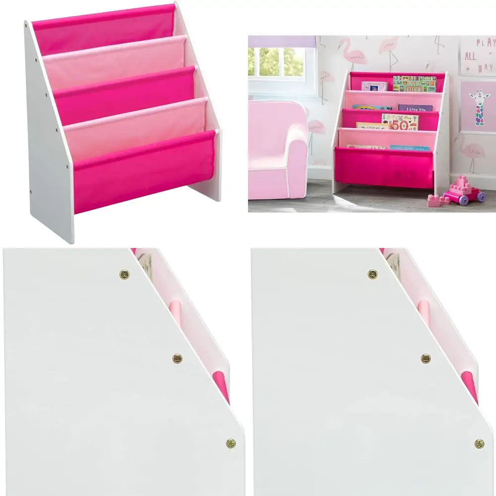 Children's Accessible Sling Rack Bookshelf - Perfect for Playrooms, Homeschooling, and Organizing Magazines or Coloring Books -
Children's Accessible Sling Rack Bookshelf - Perfect for Playrooms, Homeschooling, and Organizing Magazines or Coloring Books -