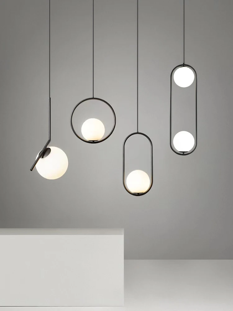 Hot sell Modern LED Glass Ball Pendant Lights E14 Iron ring Light Fixture for Living Dining Room Bedroom Bedside Hanging Lamps
Hot sell Modern LED Glass Ball Pendant Lights E14 Iron ring Light Fixture for Living Dining Room Bedroom Bedside Hanging Lamps