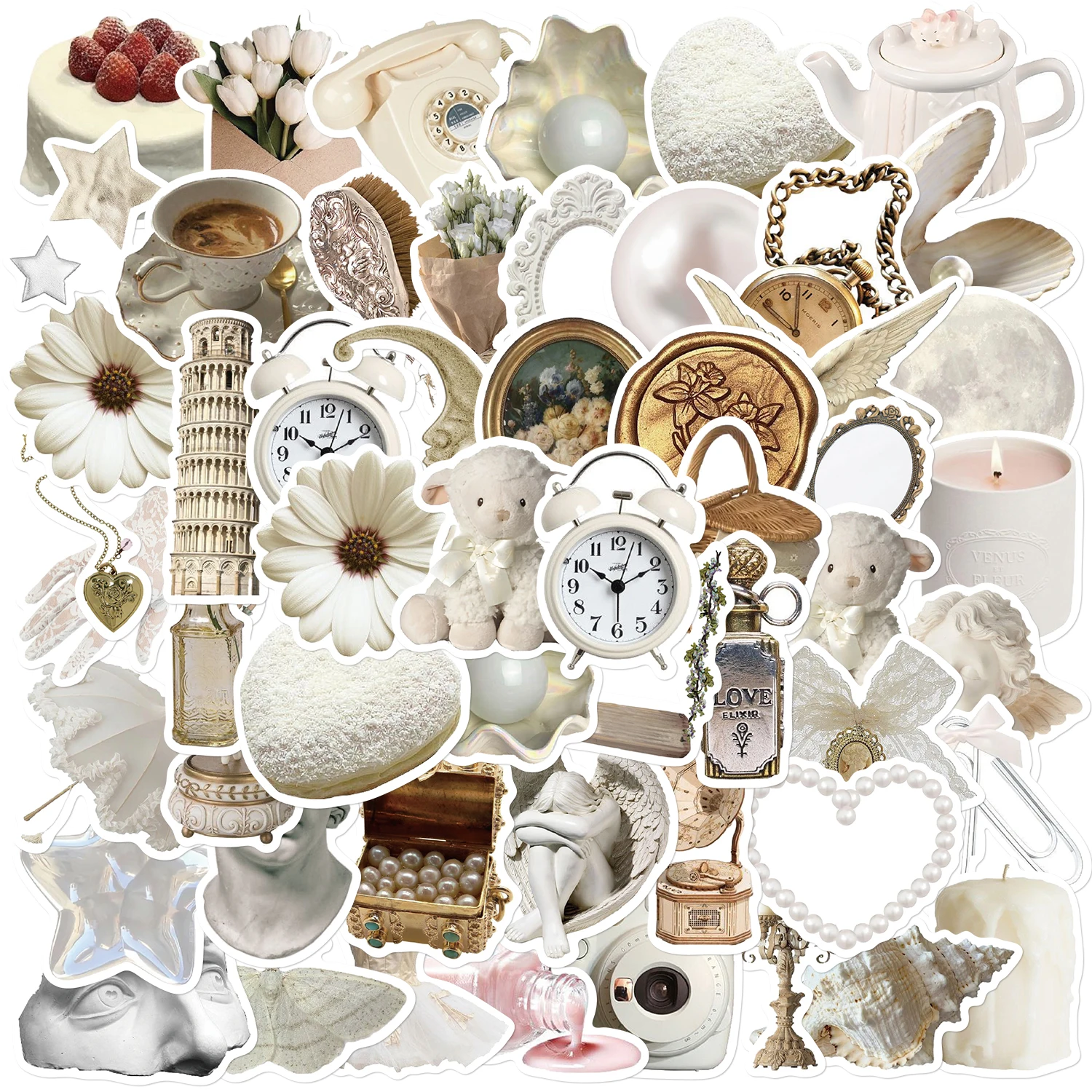 50pcs White Cream Style Stickers Luggage Skateboard Cafe Laptop Cartoon DIY Travel Waterproof Motorcycle For Graffiti Decal
50pcs White Cream Style Stickers Luggage Skateboard Cafe Laptop Cartoon DIY Travel Waterproof Motorcycle For Graffiti Decal