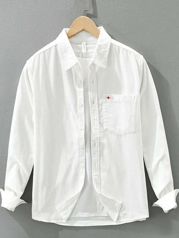 Corduroy Long Sve Embroidered Casual Loose Men's irt Pure Cotton Color Autumn Winter Turn-down Collar Button-up
Corduroy Long Sve Embroidered Casual Loose Men's irt Pure Cotton Color Autumn Winter Turn-down Collar Button-up