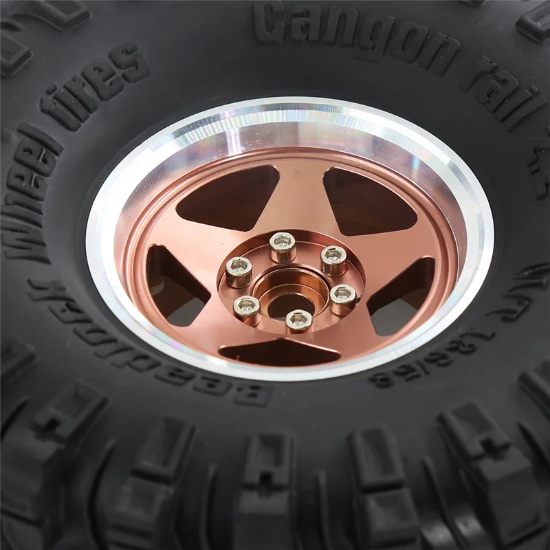 4Pc 136Mm Metal 2.2In Beadlock Wheel Rim Tire 1/8 1/10 RC Crawler Car Axial SCX10 Wraith RR10 Capra For Traxxas TRX4
4Pc 136Mm Metal 2.2In Beadlock Wheel Rim Tire 1/8 1/10 RC Crawler Car Axial SCX10 Wraith RR10 Capra For Traxxas TRX4