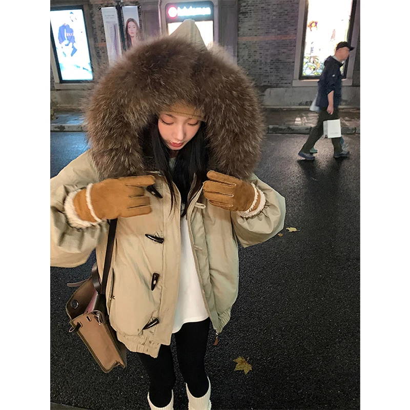 MEXZT Hooded Parkas Women Streetwear Faux Collar Puffer Jacket Fashion Pockets Down Coats Winter Korean Cotton Padded Outerwears
MEXZT Hooded Parkas Women Streetwear Faux Collar Puffer Jacket Fashion Pockets Down Coats Winter Korean Cotton Padded Outerwears