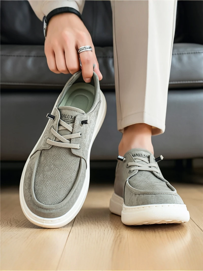 Men's Summer Breathable Ice Silk Slip-On Work Canvas Shoes Casual Sports Trendy All-Match Low Top Rubber Outsole round Toe
Men's Summer Breathable Ice Silk Slip-On Work Canvas Shoes Casual Sports Trendy All-Match Low Top Rubber Outsole round Toe