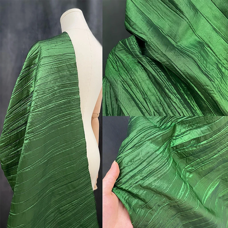 Fabric Island Handmade green glossy asymmetrical pleated synthetic fabric fashion skirtdiyCloth
Fabric Island Handmade green glossy asymmetrical pleated synthetic fabric fashion skirtdiyCloth
