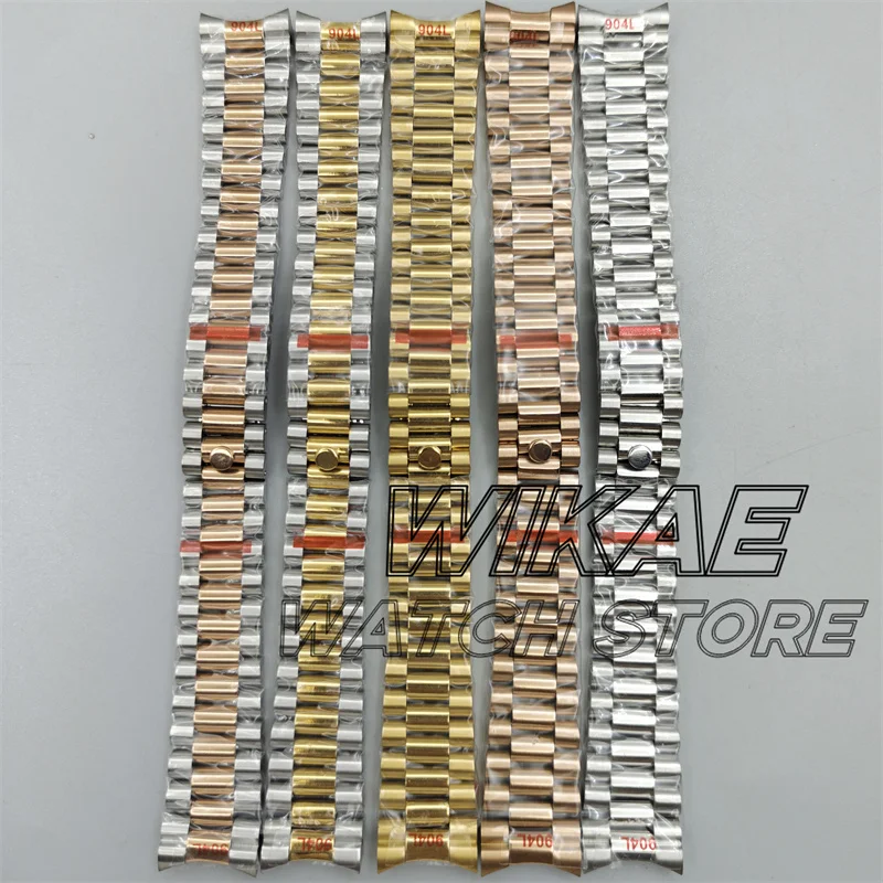 20mm New Solid Curved End Screw Links Deployment Clasp Stainless Steel Wrist Watch Band Bracelet President Strap Silver Gold Ros
20mm New Solid Curved End Screw Links Deployment Clasp Stainless Steel Wrist Watch Band Bracelet President Strap Silver Gold Ros