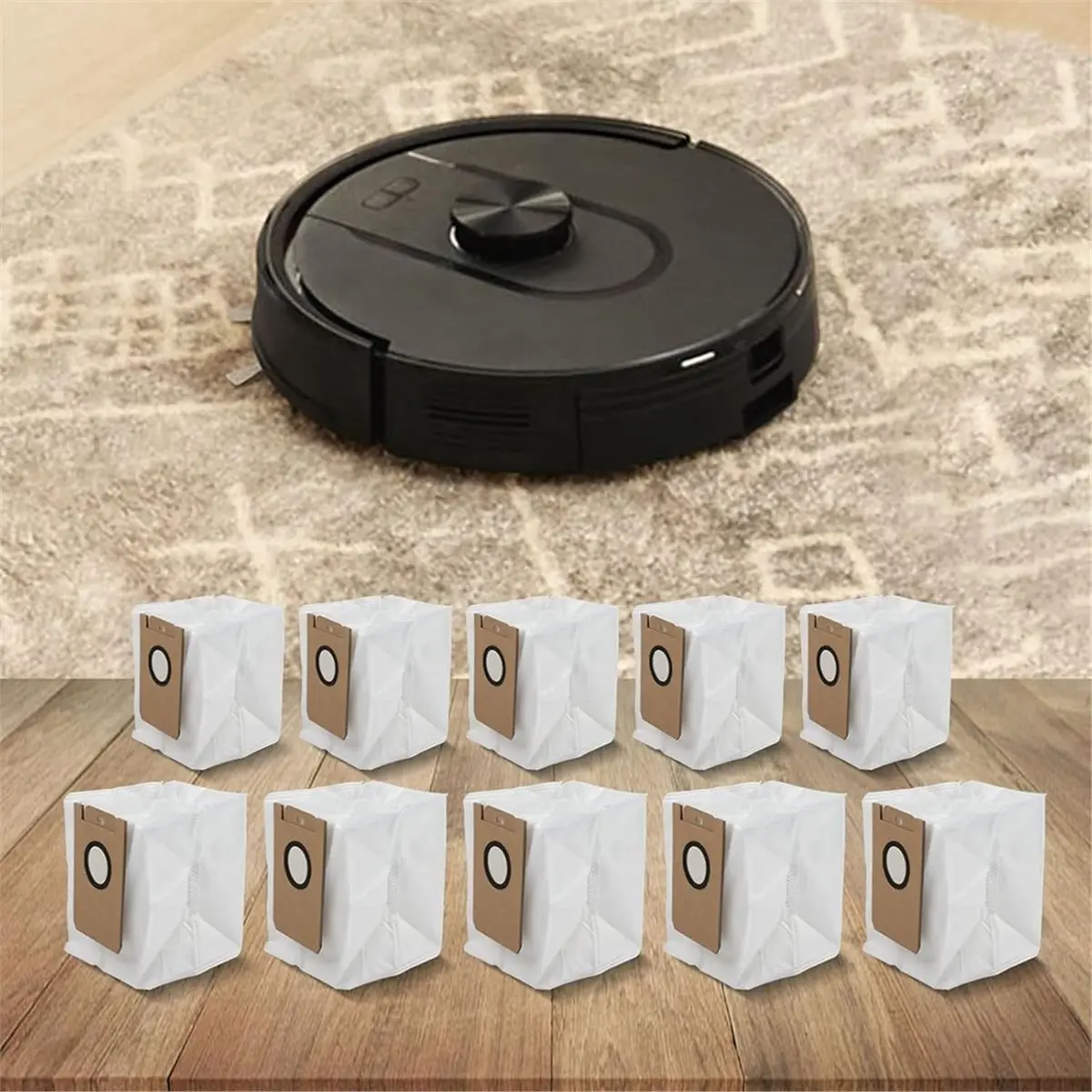 For Cleanova W11 Robot Vacuum Bags, Non-Woven Self-Emptying Replacement Accessories,Large Capacity Sturdy Debris Bags
For Cleanova W11 Robot Vacuum Bags, Non-Woven Self-Emptying Replacement Accessories,Large Capacity Sturdy Debris Bags