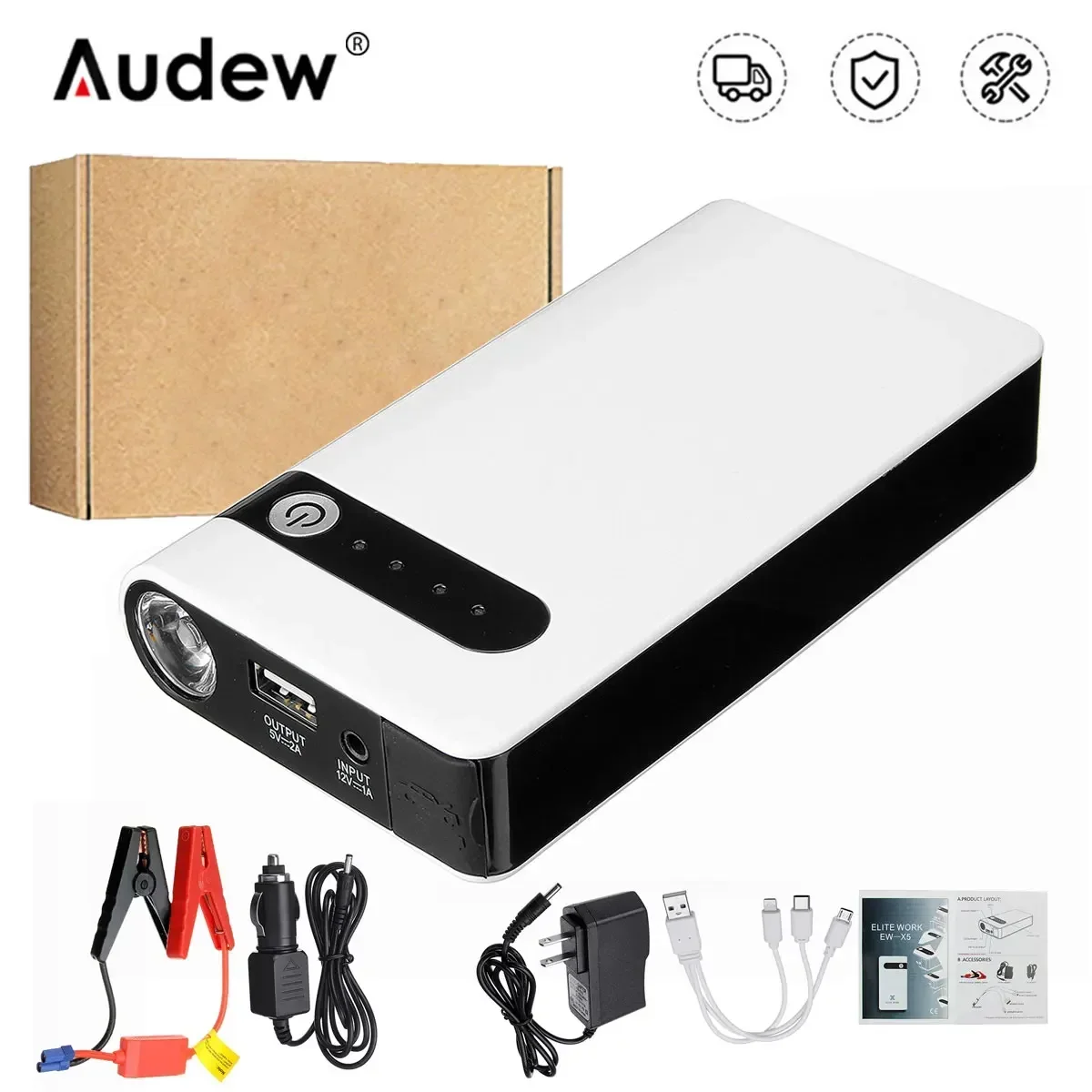Portable Car Battery Starter 20000mAh Car Starter Starting Device Booster 12V Power Bank for Car Emergency Start
Portable Car Battery Starter 20000mAh Car Starter Starting Device Booster 12V Power Bank for Car Emergency Start