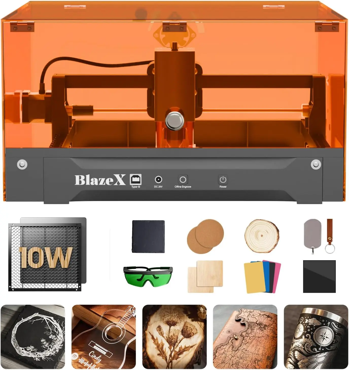 Class 1 10W Laser Engraver Cutter High Precision Beginner Machine For Wood Metal Glass Leather With Enclosure Honeycomb Material
Class 1 10W Laser Engraver Cutter High Precision Beginner Machine For Wood Metal Glass Leather With Enclosure Honeycomb Material