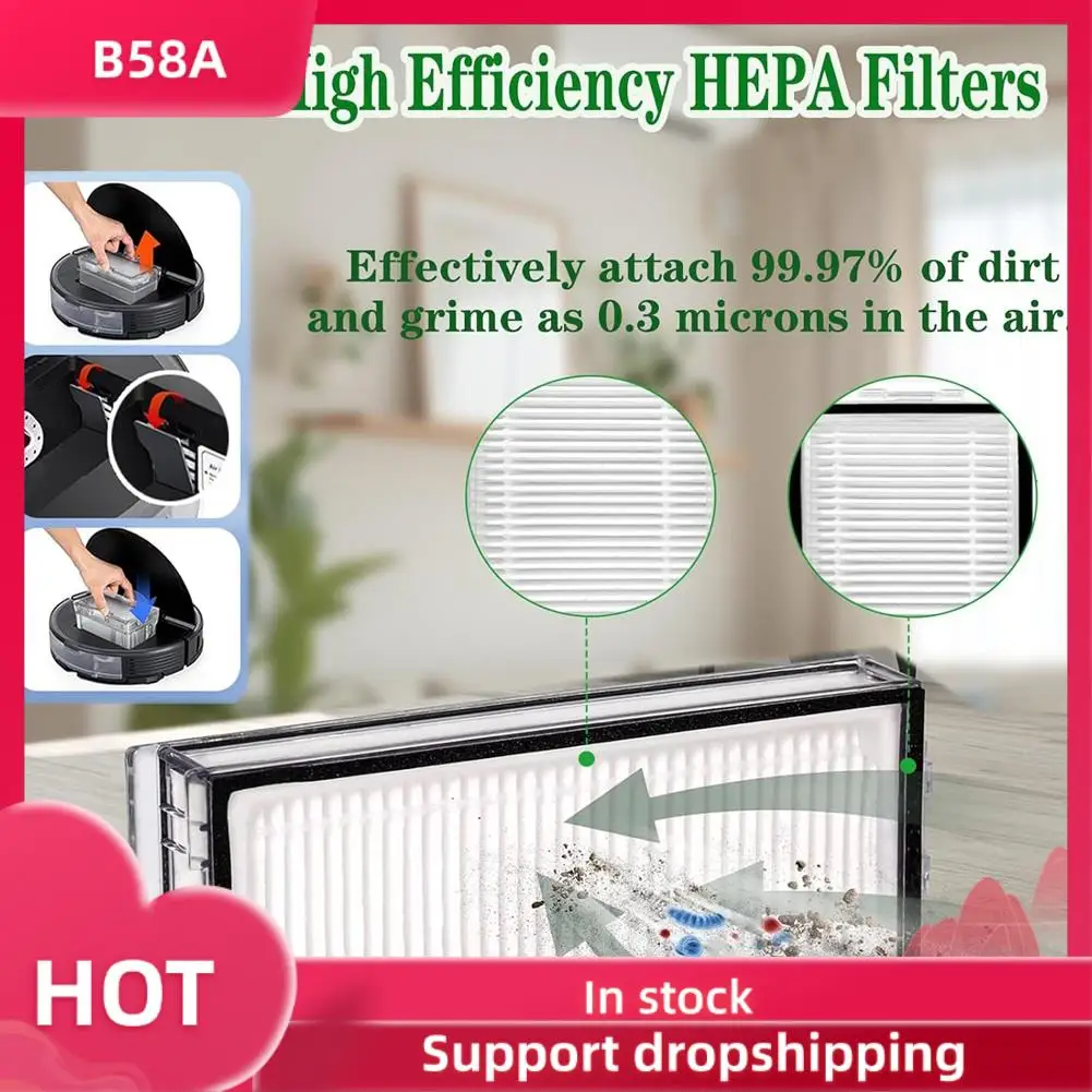 B58A For Roborock S8 Pro Ultra Robot Vacuum Cleaner Main Side Brush Hepa Filters Mop Cloth Dust Bags Replacement Parts
B58A For Roborock S8 Pro Ultra Robot Vacuum Cleaner Main Side Brush Hepa Filters Mop Cloth Dust Bags Replacement Parts