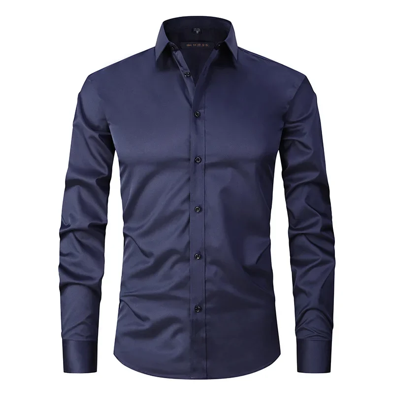No Ironing Elasticity Slim Fit Men Dress Casual Long Sleeve Shirt White Black Blue Red Male Social Formal Shirts XT205
No Ironing Elasticity Slim Fit Men Dress Casual Long Sleeve Shirt White Black Blue Red Male Social Formal Shirts XT205