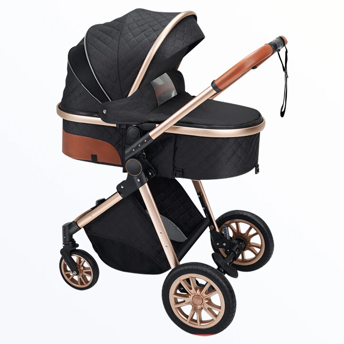 Foldable baby stroller with shock absorption function, an outdoor stroller that can be pushed in both directions
Foldable baby stroller with shock absorption function, an outdoor stroller that can be pushed in both directions