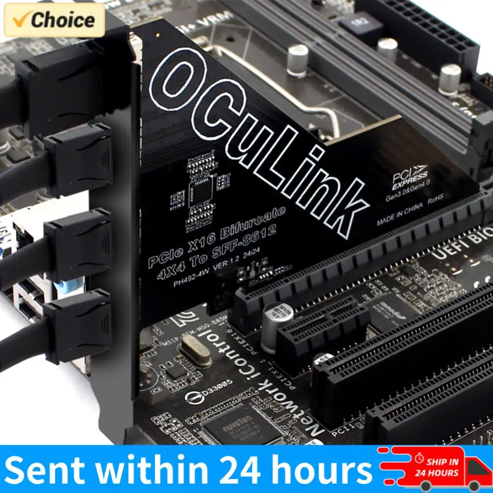 Адаптер-карта PCIe X16 на SFF 8611&8612, конвертер PCI Express PCI-E X16 SSD, адаптер PCIe 4.0 PCIE 16x на Oculink SFF-8612 & 861
Адаптер-карта PCIe X16 на SFF 8611&8612, конвертер PCI Express PCI-E X16 SSD, адаптер PCIe 4.0 PCIE 16x на Oculink SFF-8612 & 861