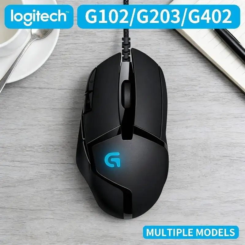 Logitech G102 G203 G402 Gaming Mouse Wired RGB Backlight Anti-Slip Grip Fast Response for PC Computer Game Players
Logitech G102 G203 G402 Gaming Mouse Wired RGB Backlight Anti-Slip Grip Fast Response for PC Computer Game Players