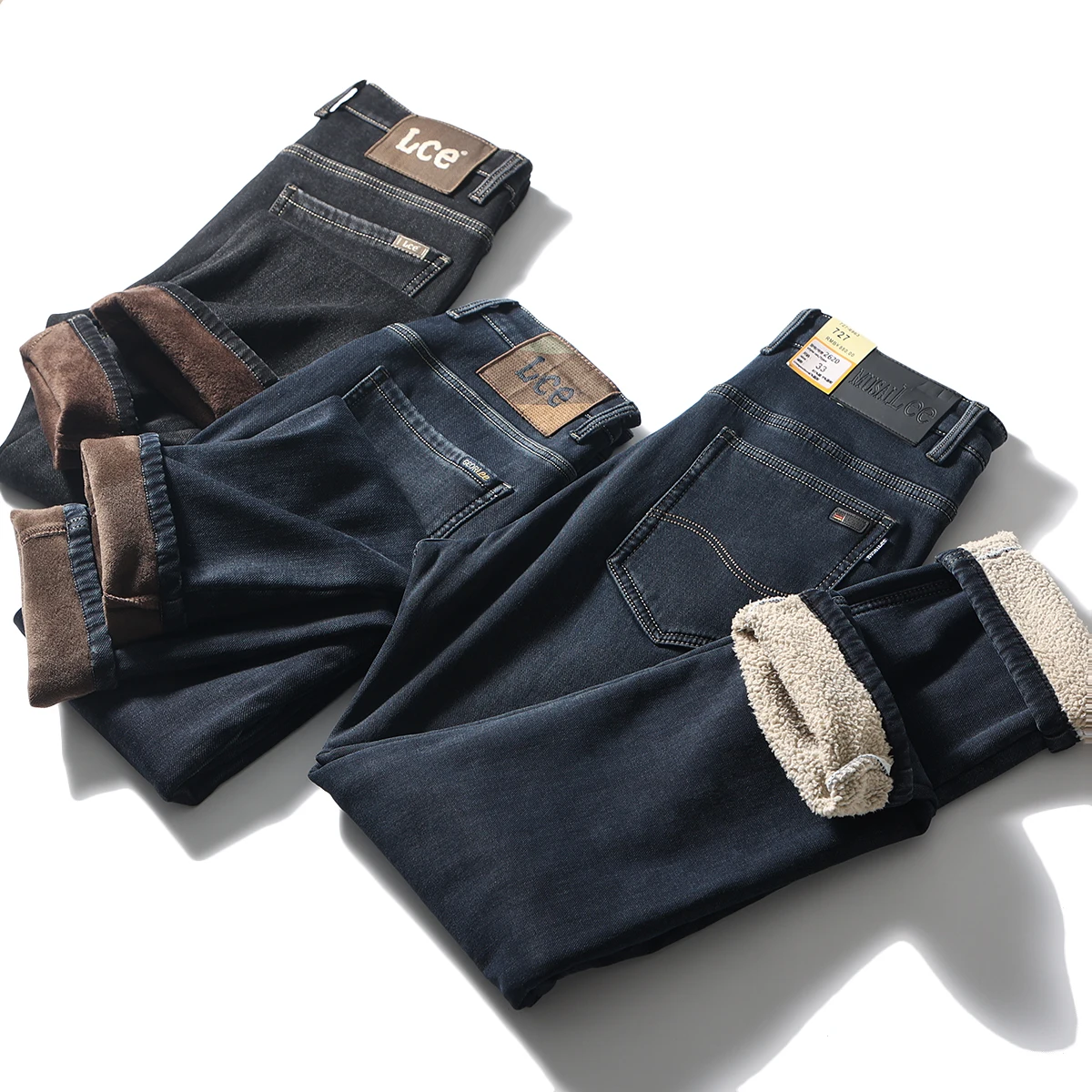 Winter Men's Straight Leg Elastic Lamb Velvet Lined Thiened Windproof Warm Commuter Casual Waed Denim Long Pants
Winter Men's Straight Leg Elastic Lamb Velvet Lined Thiened Windproof Warm Commuter Casual Waed Denim Long Pants