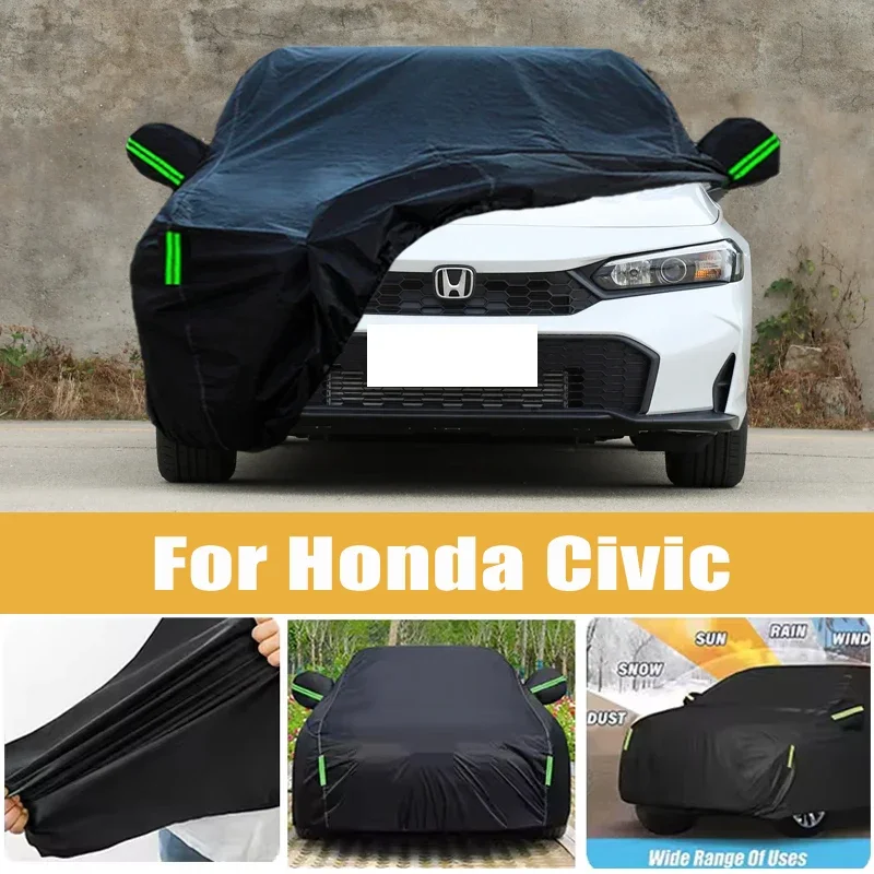For Honda Civic Full Car Cover Four Seasons Universal Outdoor Sun Anti UV Rain Snow Dust Protection Oxford Cloth Car Accessories
For Honda Civic Full Car Cover Four Seasons Universal Outdoor Sun Anti UV Rain Snow Dust Protection Oxford Cloth Car Accessories