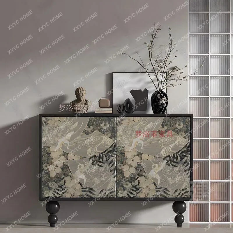 retro painted solid wood porch cabinet entrance corridor decorative cabinet
retro painted solid wood porch cabinet entrance corridor decorative cabinet
