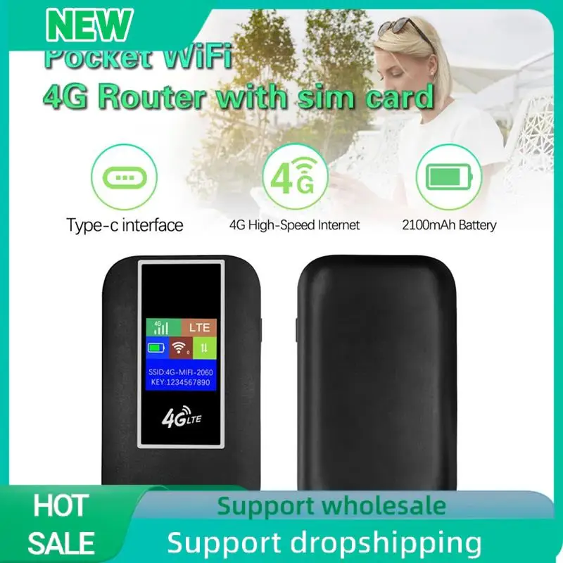 Solid 4G LTE Mobile Wifi Router With SIM Card Slot 150Mbps Pocket Wifi Hotspot Portable Wifi Router For Home Office RV Camping A
Solid 4G LTE Mobile Wifi Router With SIM Card Slot 150Mbps Pocket Wifi Hotspot Portable Wifi Router For Home Office RV Camping A