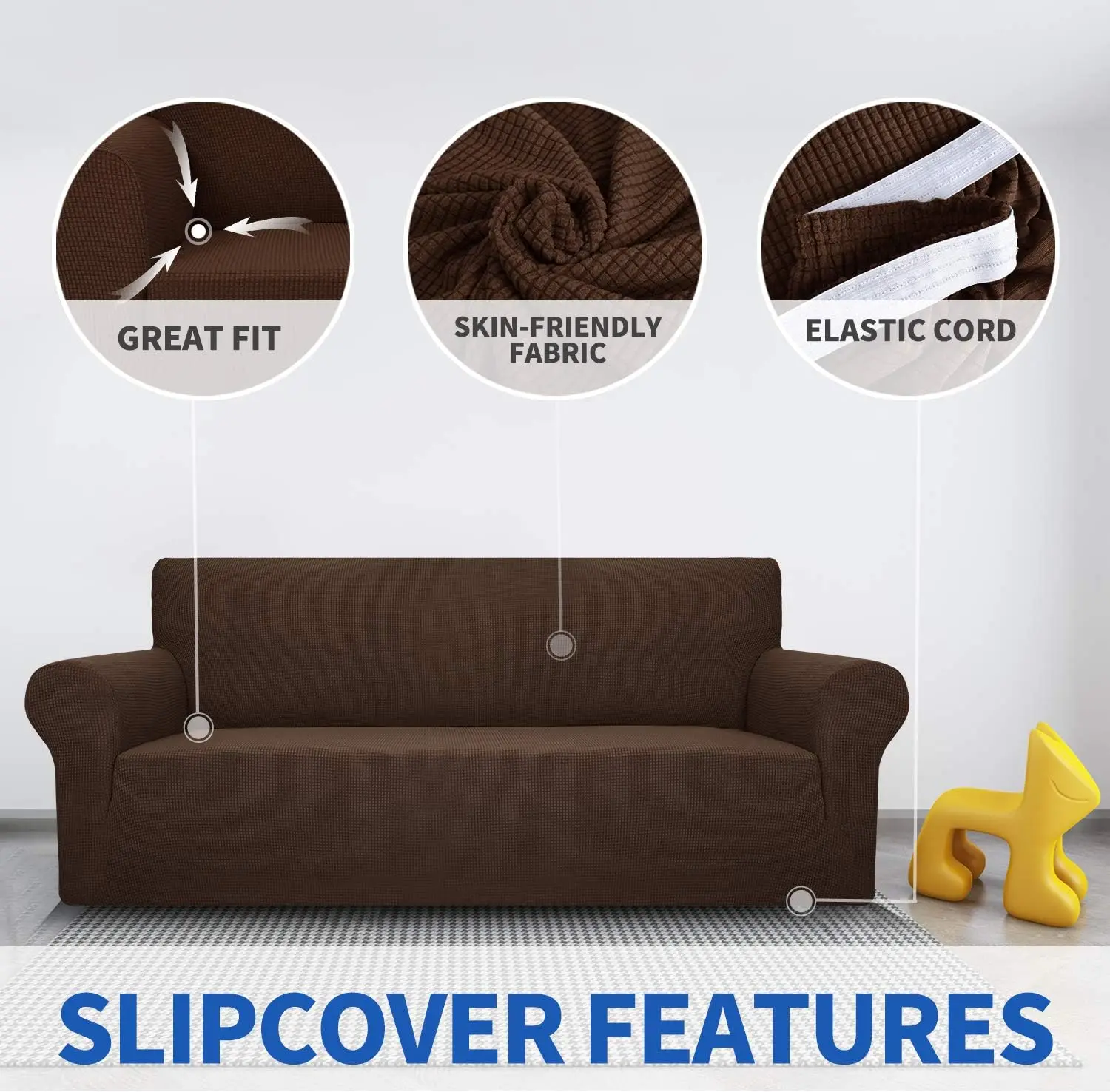 Maxijin Super Stretch Couch Cover For 3 Cushion Couch, 1-Piece Universal Sofa Covers Living Room Jacquard Spandex Furniture
Maxijin Super Stretch Couch Cover For 3 Cushion Couch, 1-Piece Universal Sofa Covers Living Room Jacquard Spandex Furniture